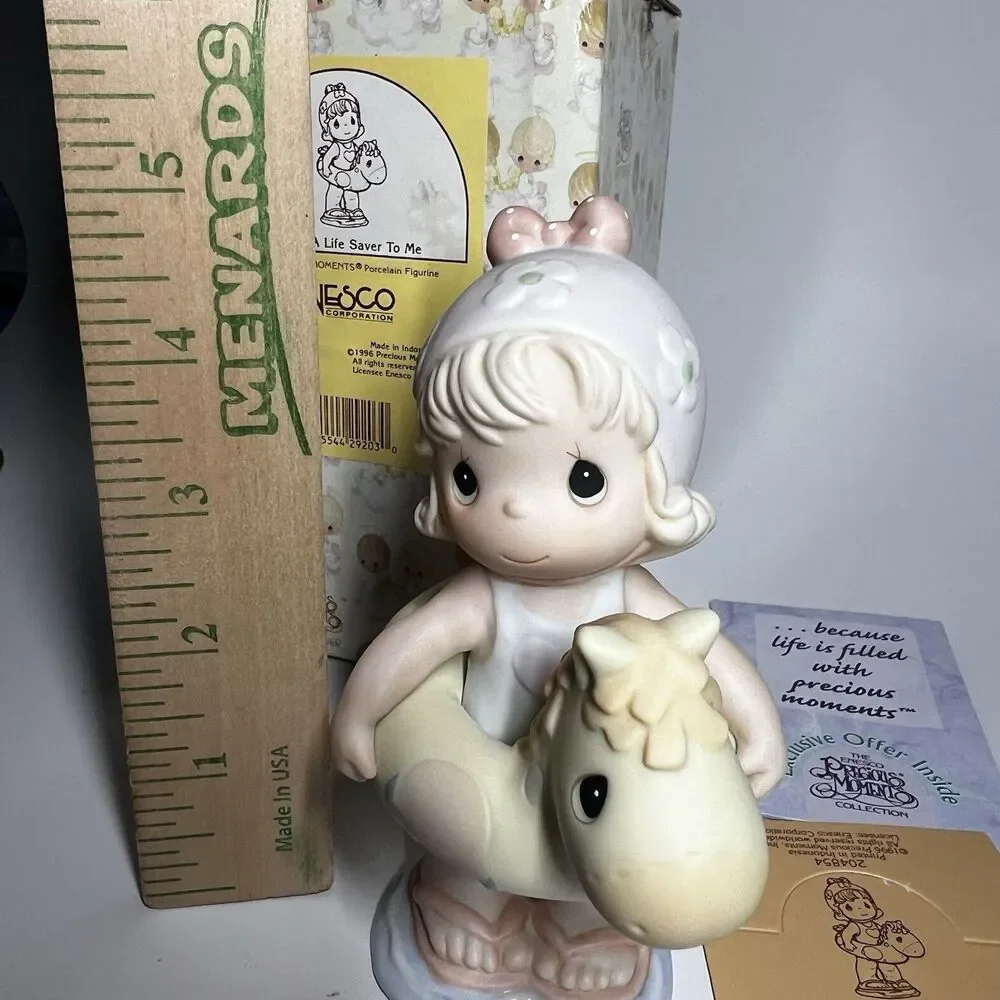Precious Moments 204854 You're A Life Saver To Me Vintage 1996 Figurine Box